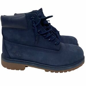 Timberland Boy’s Navy Blue Utility Boots